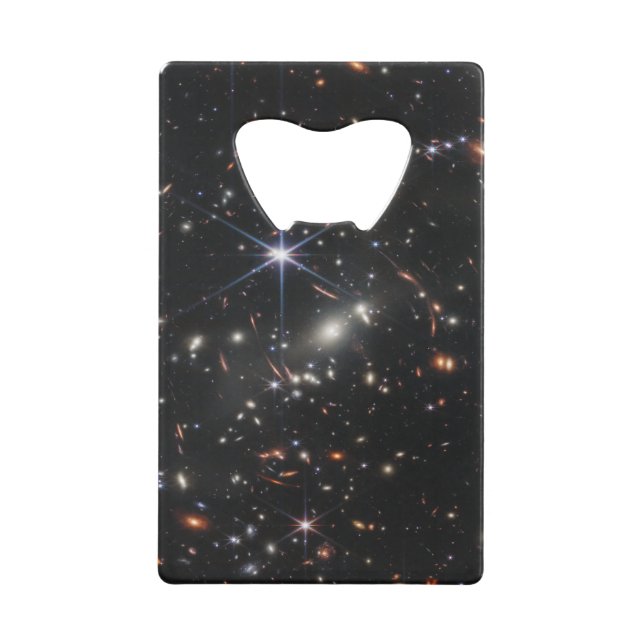 Webb's First Deep Field View of the Universe  Credit Card Bottle Opener (Front)