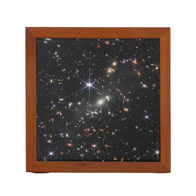 Webb's First Deep Field View of the Universe  Desk Organizer (Front)