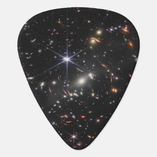 Webb's First Deep Field View of the Universe  Guitar Pick (Front)