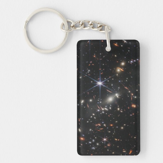 Webb's First Deep Field View of the Universe  Keychain (Front)