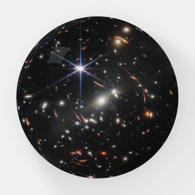 Webb's First Deep Field View of the Universe  Paperweight (Front)
