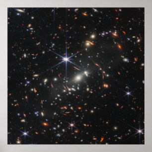 Webb's First Deep Field View of the Universe Poster
