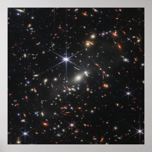 Webbs First Deep Field View of the Universe  Poster