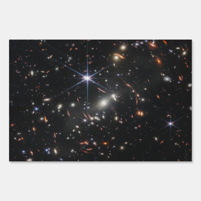 Webb's First Deep Field View of the Universe  Sign (Front)