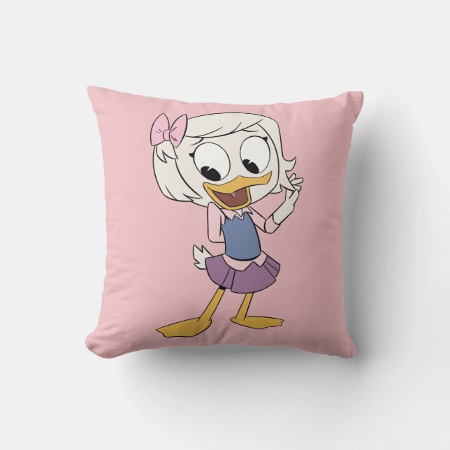 Webby Vanderquack Throw Pillow (Front)