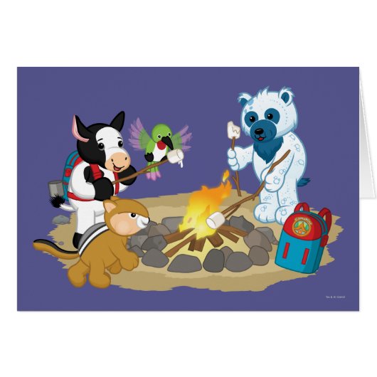 Webkinz | Campfire Marshmallows 2 Cards (Front Horizontal)