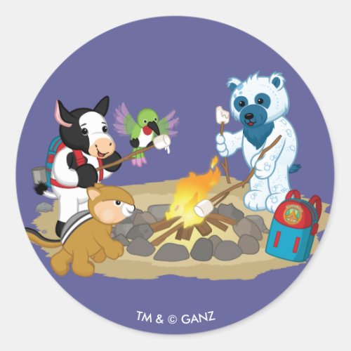 Webkinz  Campfire Marshmallows Classic Round Sticker