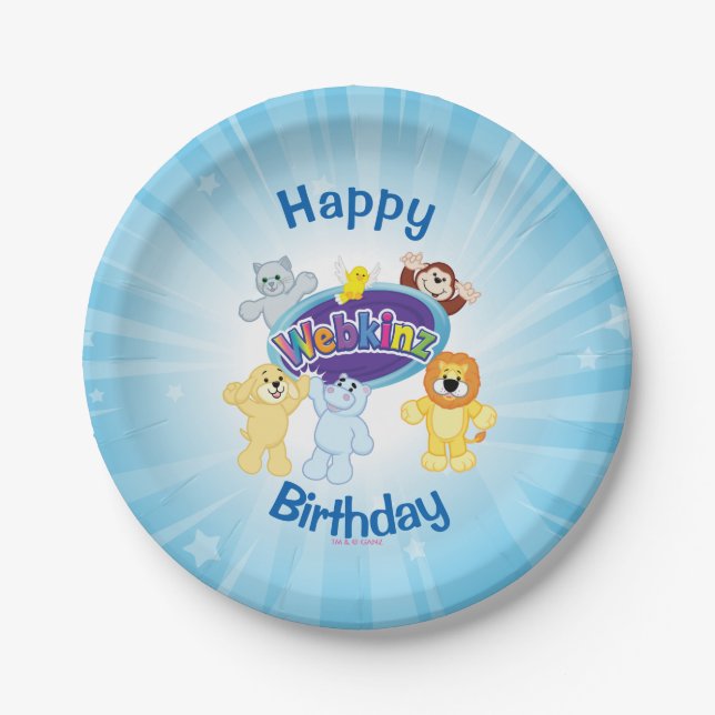 Webkinz: Come In and Play Paper Plates (Front)