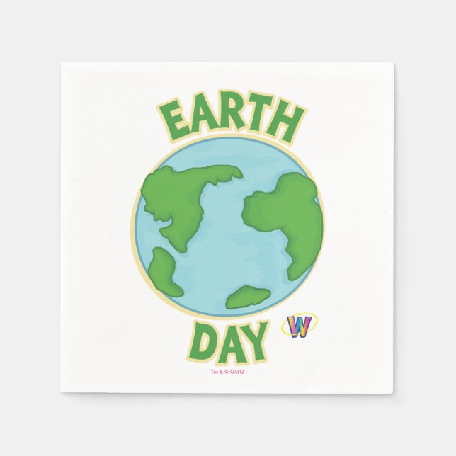 Webkinz Earth Day Paper Napkins (Front)