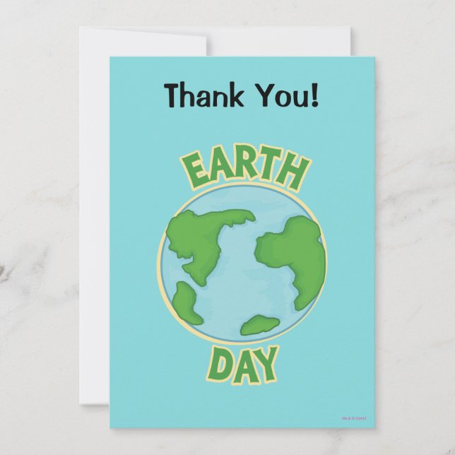 Webkinz Earth Day Thank You Card (Front)