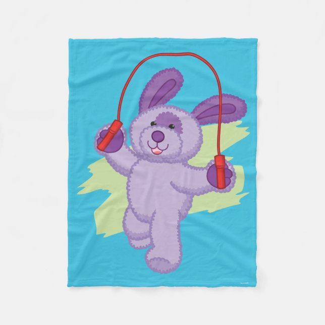 Webkinz | Grape Soda Pup Skipping Rope Fleece Blanket (Front)