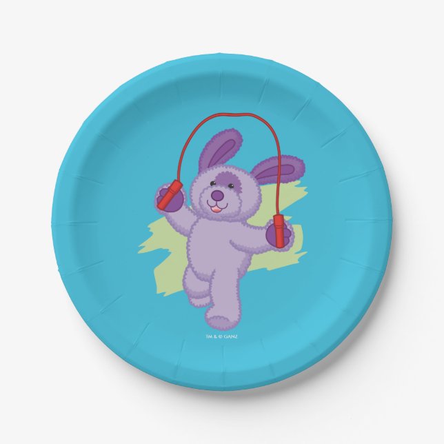 Webkinz | Grape Soda Pup Skipping Rope Paper Plates (Front)