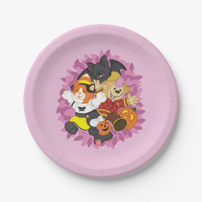 Webkinz Halloween Pets Surprise Paper Plates (Front)