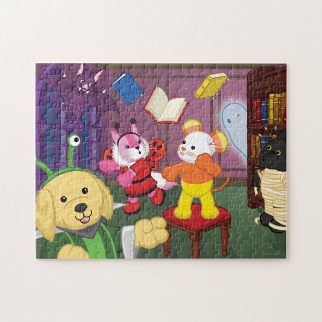 Webkinz Halloween Reading Room Jigsaw Puzzle (Horizontal)