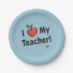 Webkinz: I Love My Teacher! Paper Plates