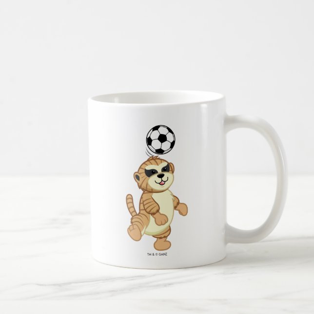 Webkinz | Meerkat Playing Soccer Coffee Mug (Right)
