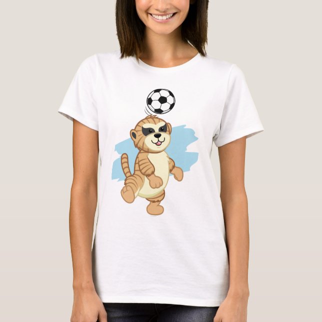 Webkinz | Meerkat Playing Soccer T-Shirt (Front)