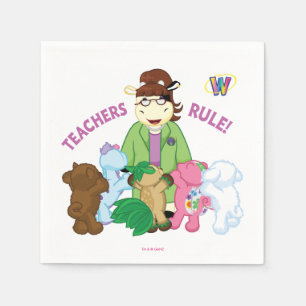 Webkinz: Teachers Rule! Paper Napkins