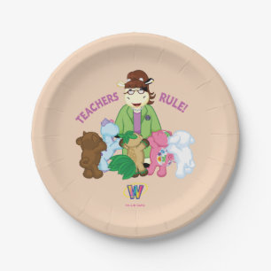 Webkinz: Teachers Rule! Paper Plates