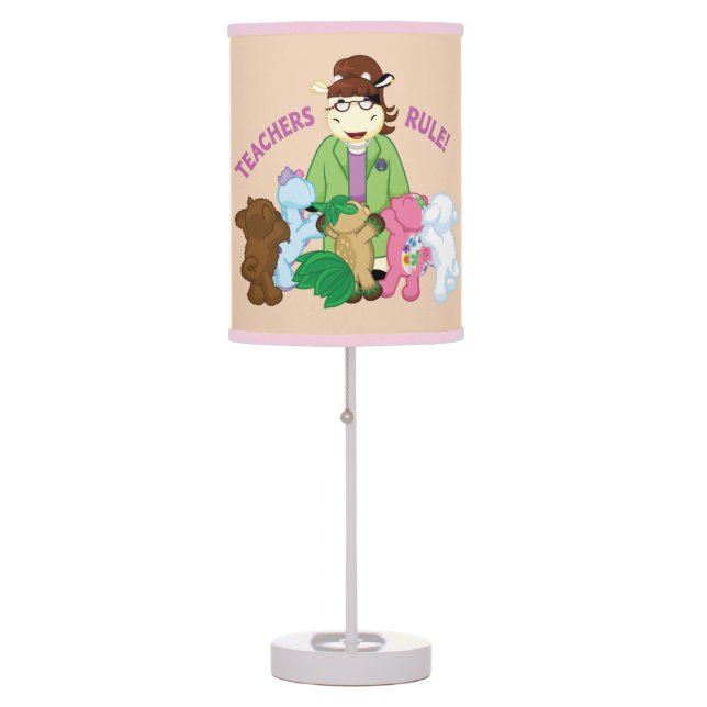 Webkinz: Teachers Rule! Table Lamp (Front)