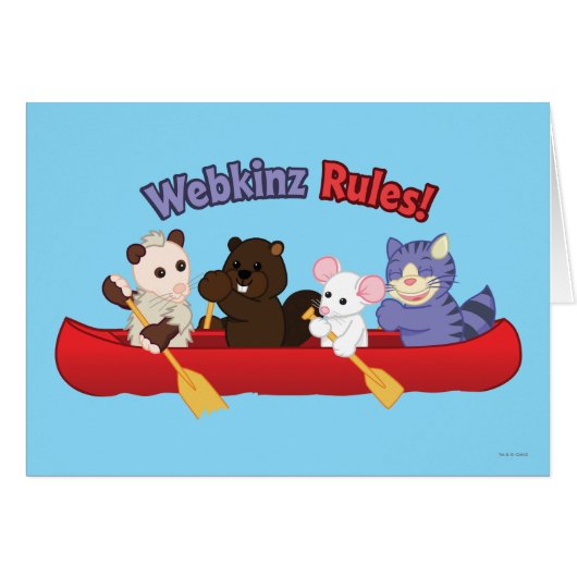 Webkinz | Webkinz Rules Canoe Trip 2 Cards (Front Horizontal)