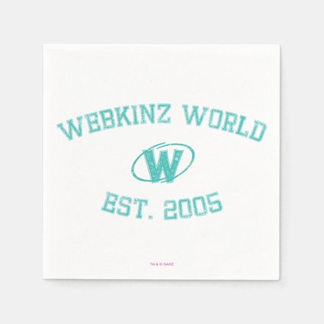Webkinz World Est. 2005 Paper Napkins (Front)