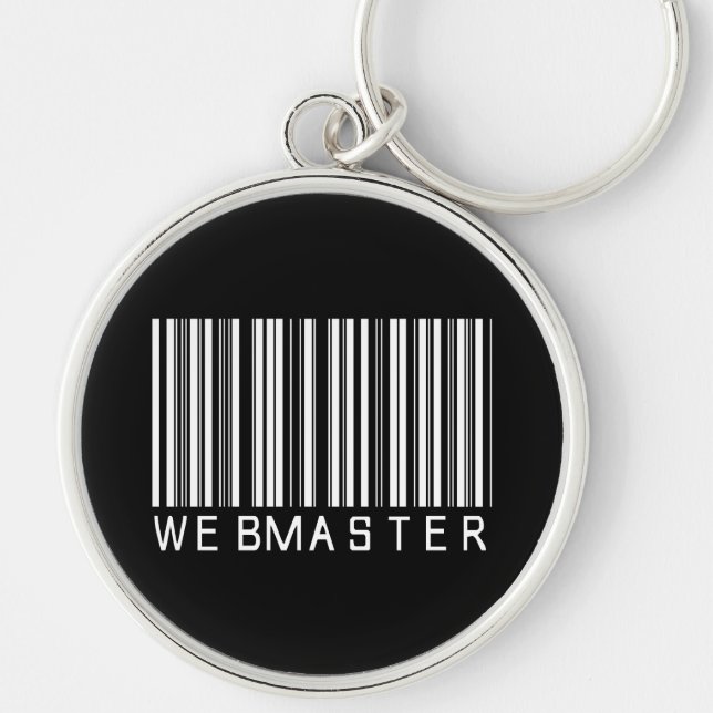 Webmaster Bar Code Keychain (Front)