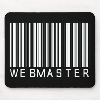 Webmaster Bar Code Mouse Pad