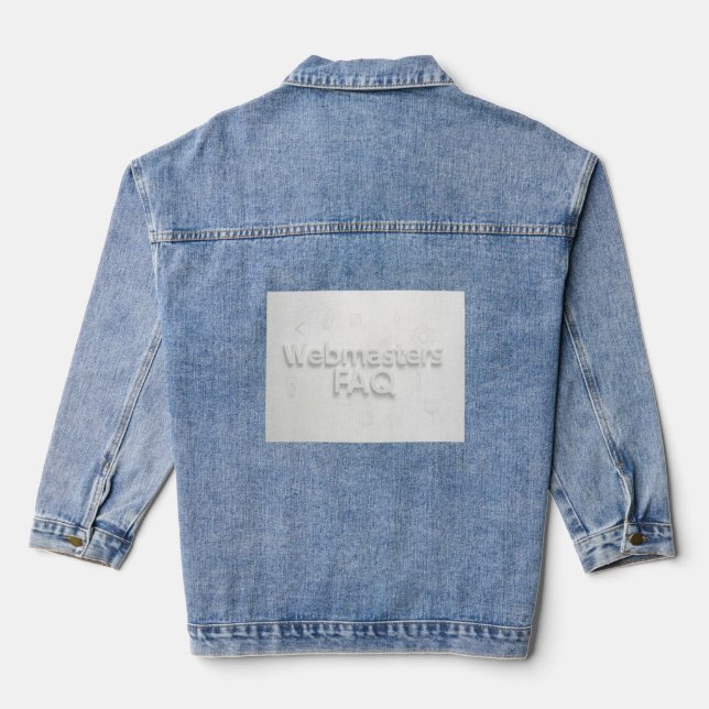 Webmasters FAQ Denim Jacket (Back)