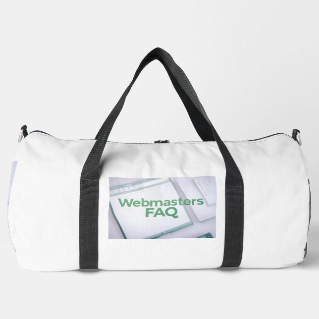 WebMasters FAQ Duffle Bag (Front)