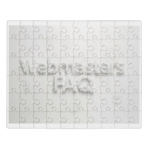 Webmasters FAQ Jigsaw Puzzle