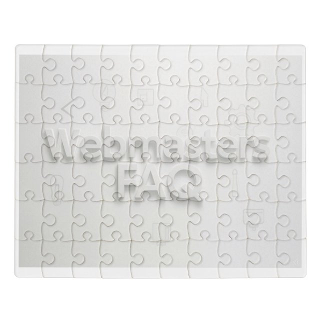 Webmasters FAQ Jigsaw Puzzle (Puzzle Horizontal)