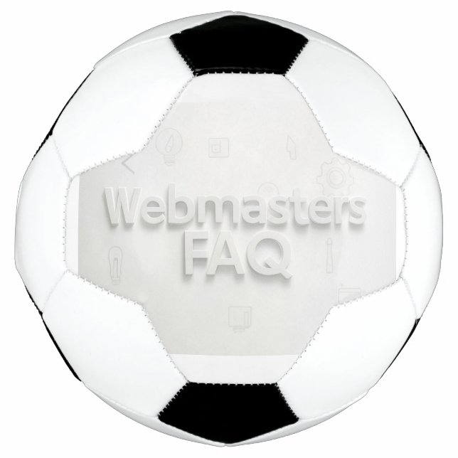 Webmasters FAQ Soccer Ball (Front)