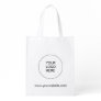 Website Address Add Logo Template Promotional Grocery Bag