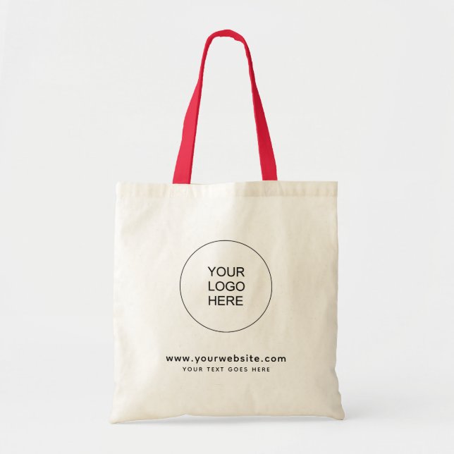 Website Address Upload Your Own Company Logo Here Tote Bag (Front)