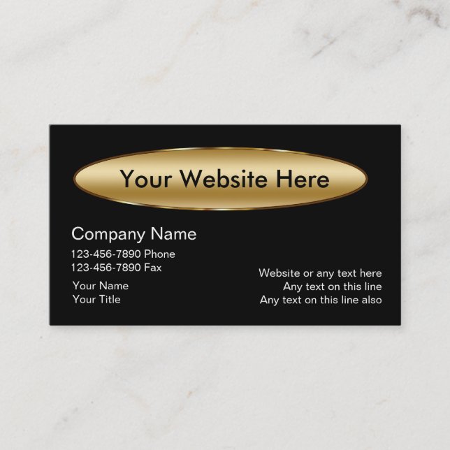 Website Business Card (Front)