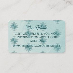 website enclosed card for wedding detials