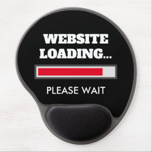 Website loading please wait sarcastic office humor gel mouse pad