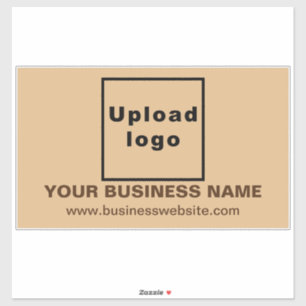 Website on Light Brown Large Rectangle Vinyl Sticker