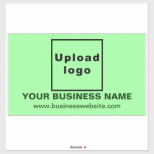 Website on Light Green Large Rectangle Vinyl Sticker
