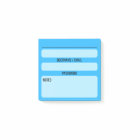 Website Password Notes (Blue)