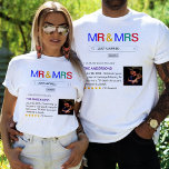 Website Search Result Mr & Mrs Just Married T-Shirt<br><div class="desc">Website search engine result shirt with photo.  Personalize it with your own text and a photograph of the newlywed couple.  Great for a honeymoon,  anniversary or bridal shower gift.</div>