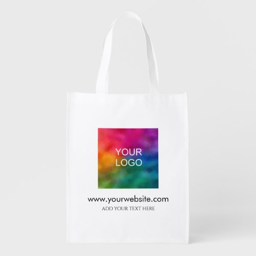 Website Template Add Company Logo Modern Grocery Bag