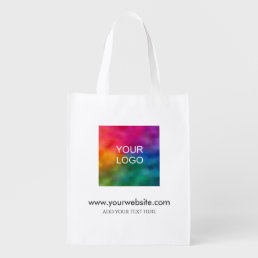 Website Template Custom Add Company Logo Grocery Bag