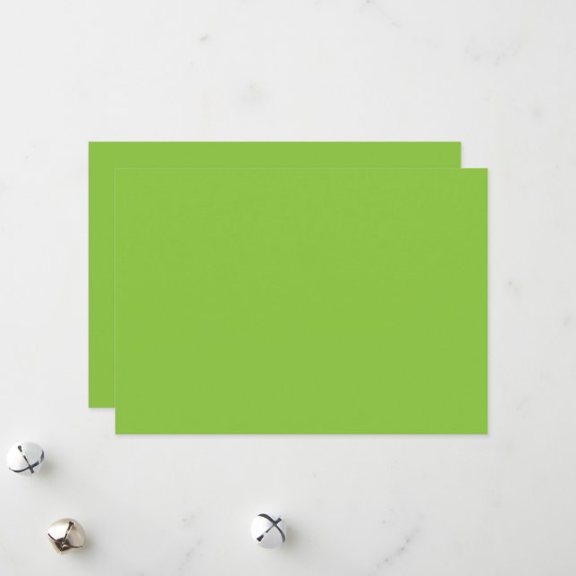 Website with a Green Background and White Border  Holiday Card (Front/Back In Situ)