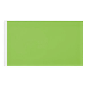 Website with a Green Background and White Border Name Tag