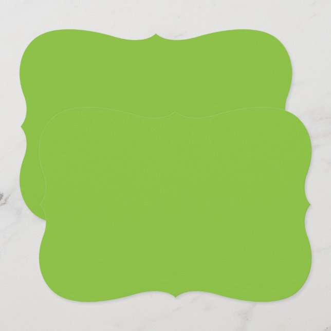 Website with a Green Background and White Border  Note Card (Front/Back)