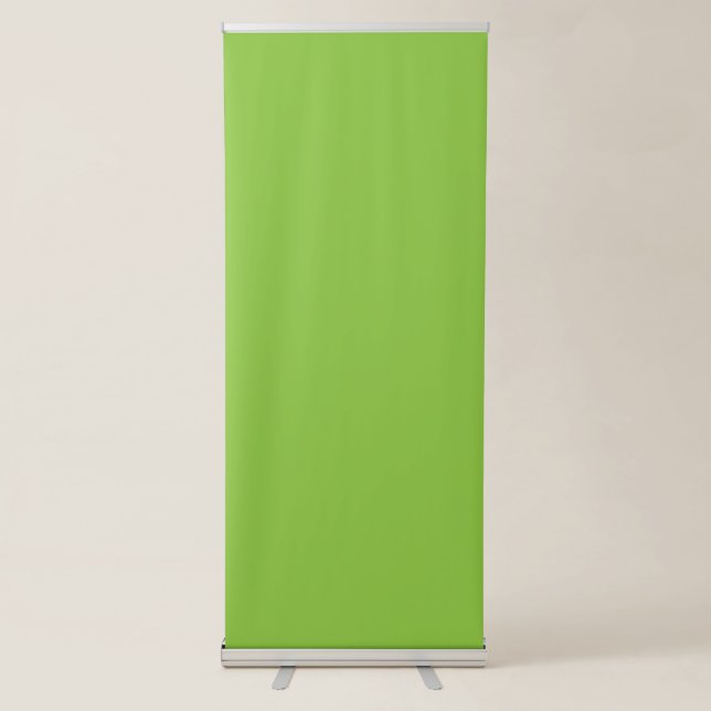 Website with a Green Background and White Border  Retractable Banner (Front)