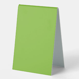 Website with a Green Background and White Border Table Tent