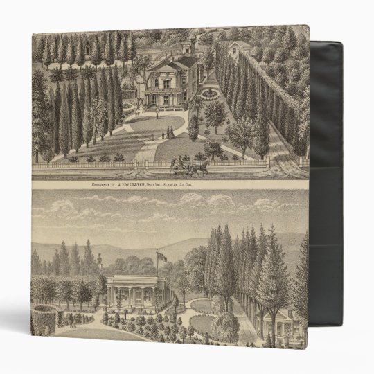 Webster, Badger residences 3 Ring Binder
